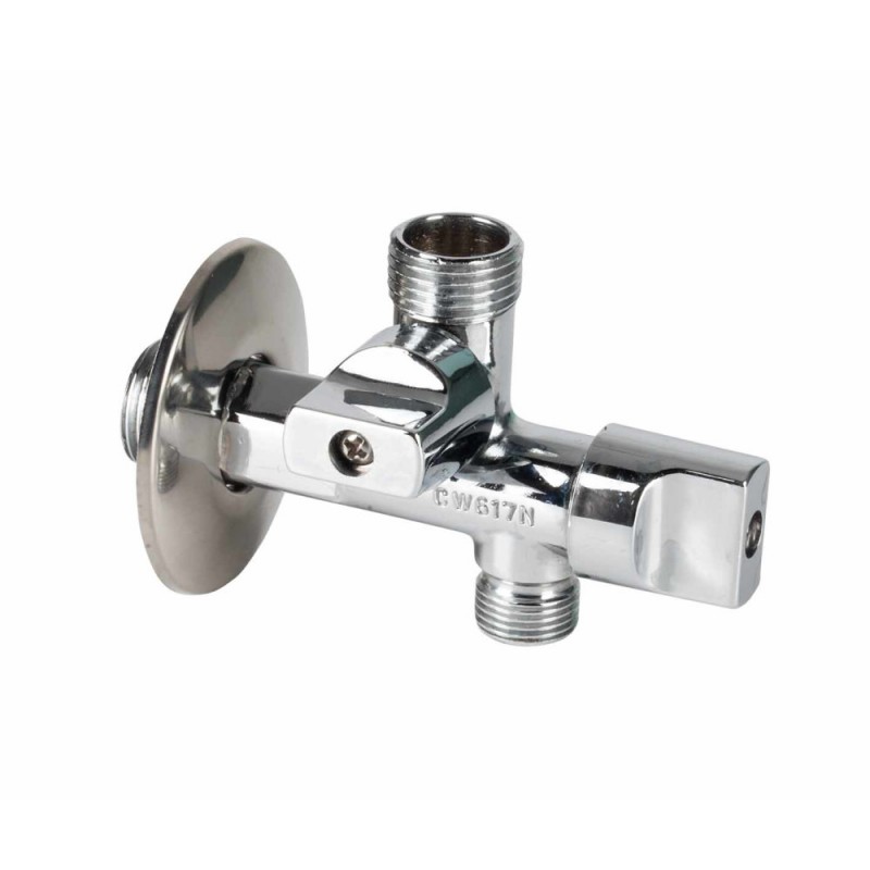 Llave doble Genebre 1/2"-1/2"-3/8" PN16