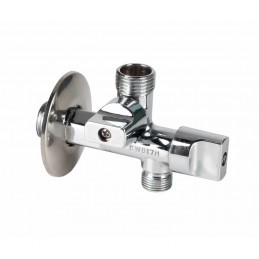 Llave doble Genebre 1/2"-1/2"-1/2" PN16