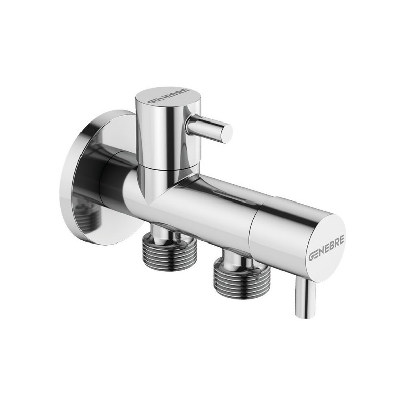 LLAVE DE ESCUADRA DOBLE 1/2-1/2-3/8 GENEBRE