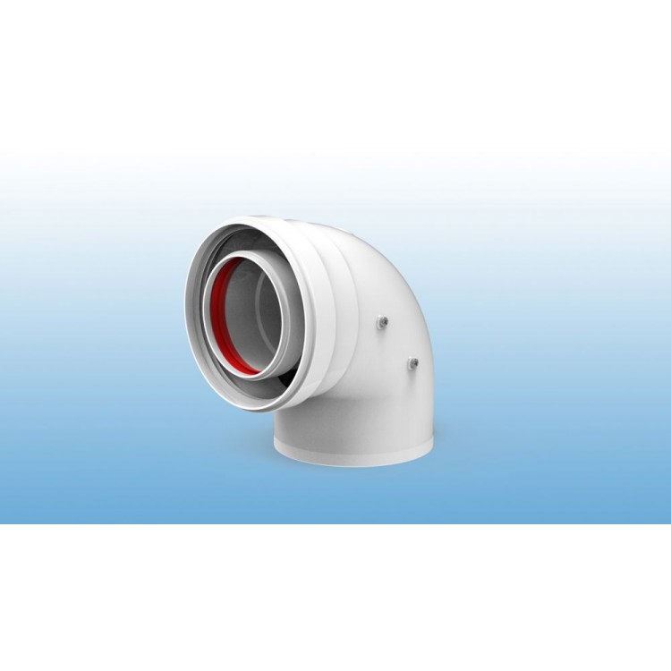 CODO COAXIAL 90º M/H 60/100