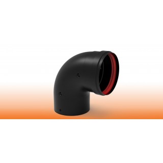 CODO 90º VITRIFICADO NEGRO