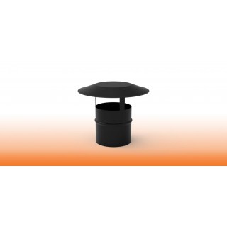 DEFLECTOR EVACUACIÓN VERTICAL ACERO NEGRO