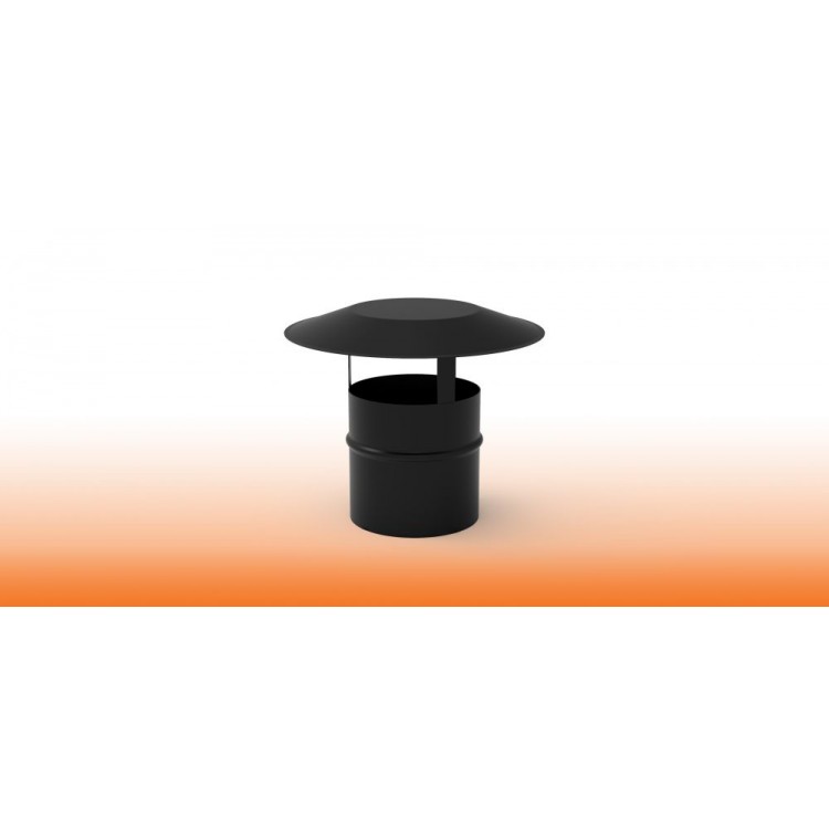 DEFLECTOR EVACUACIÓN VERTICAL ACERO NEGRO