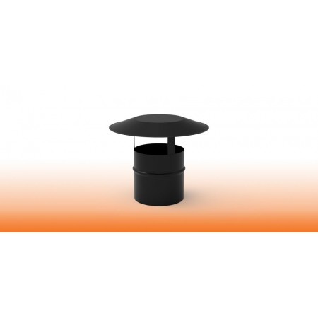 DEFLECTOR EVACUACIÓN VERTICAL ACERO NEGRO