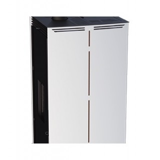 Estufa de Pellet Sin Electricidad Bronpi FREE-6 Negro 6 kW