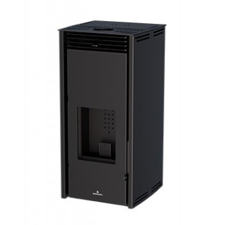 Estufa de Pellet Sin Electricidad Bronpi FREE-6 Negro 6 kW