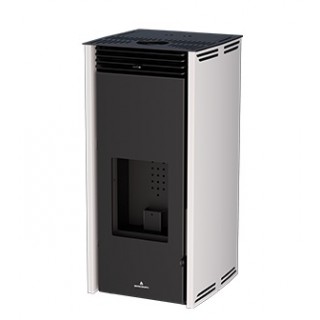 Estufa de Pellet Sin Electricidad Bronpi FREE-6 Marfil 6 kW