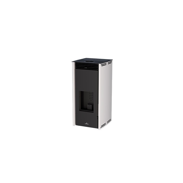 Estufa de Pellet Sin Electricidad Bronpi FREE-6 Marfil 6 kW