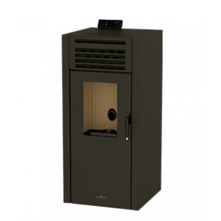 Estufa de Pellet Canalizable Bronpi ADEL Negro 13 kW