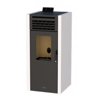Estufa de Pellet Canalizable Bronpi ADEL Marfil 13 kW
